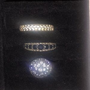 3 pandora rings